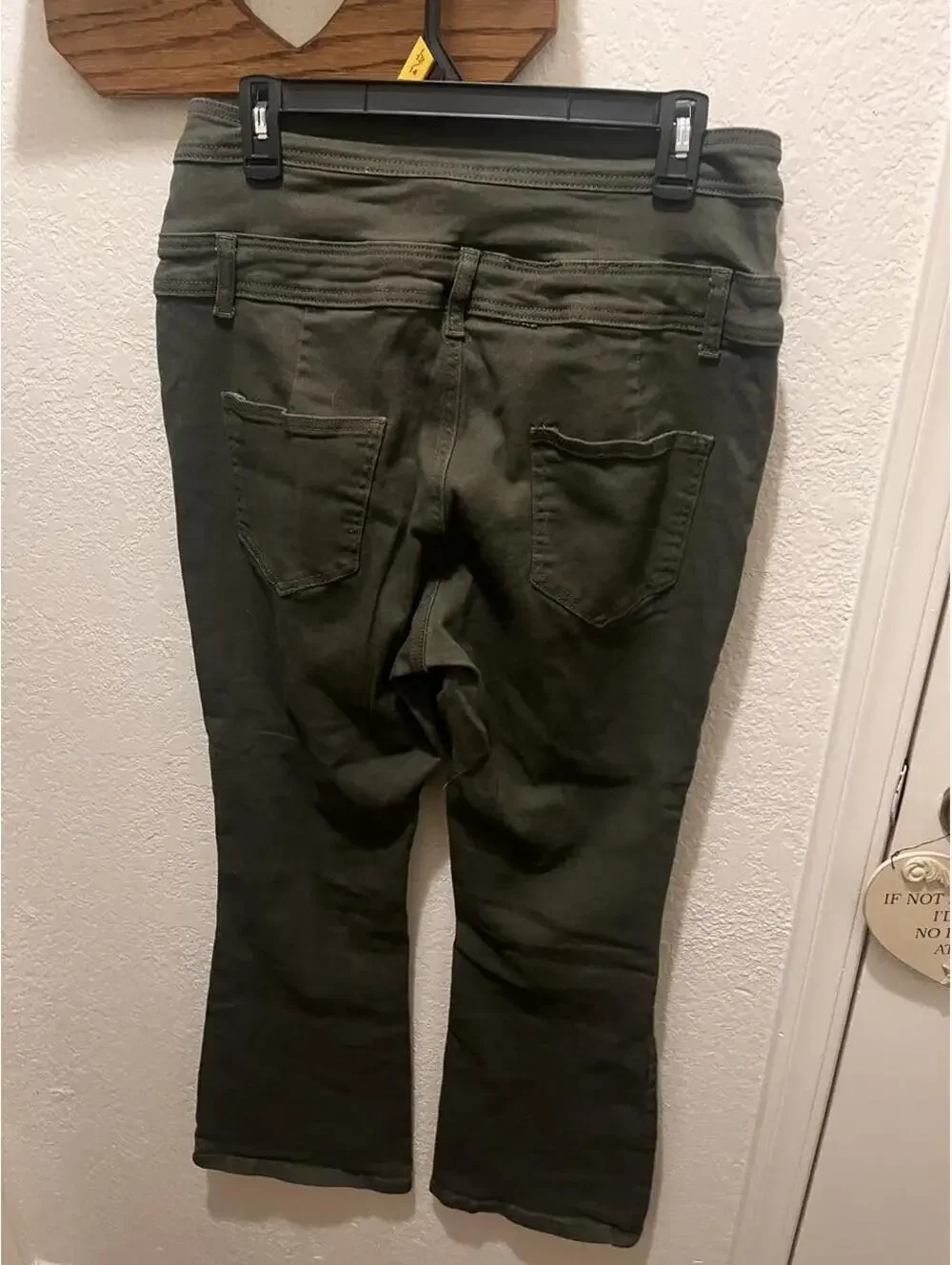 Shein Curve + Plus Women's Green and Khaki Jeans
